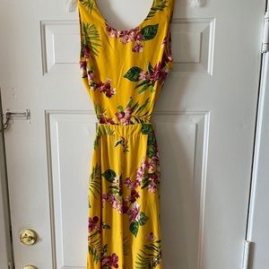 Yellow floral Jumpsuit